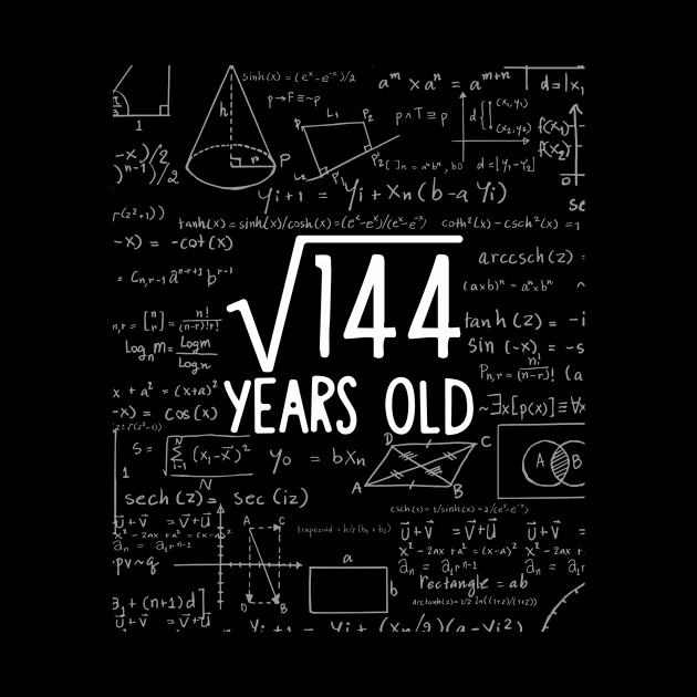 Square Root of 144: 12th Birthday 12 Years Old T-Shirt - Years Old - Phone Case