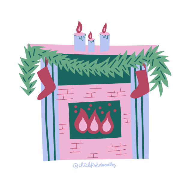 Cozy Christmas Fireplace by chickfish