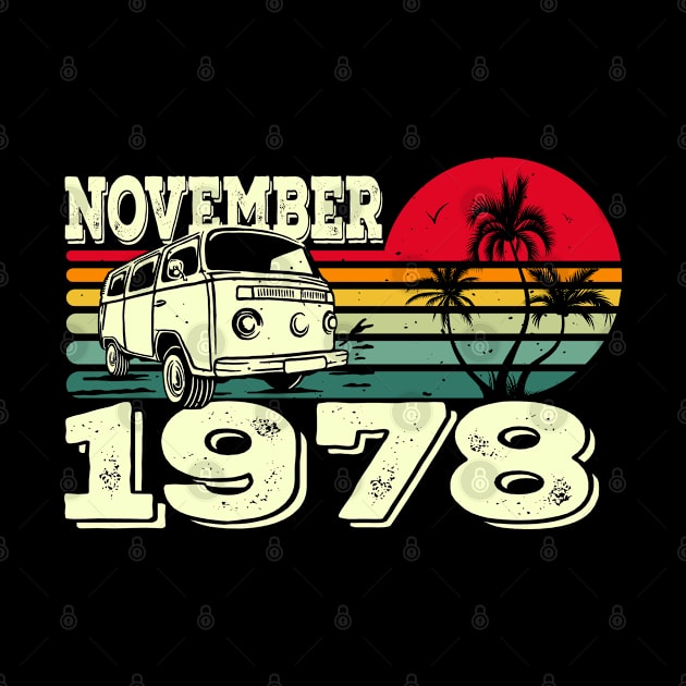 Classic Vintage 78's Caravan Sunset November 1978 Birthday by Kawaii_Tees