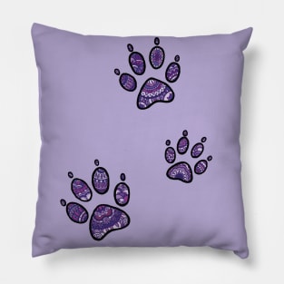 Mandala paw prints Pillow