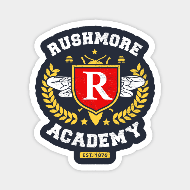 Rushmore Academy T-Shirt Magnet by dumbshirts