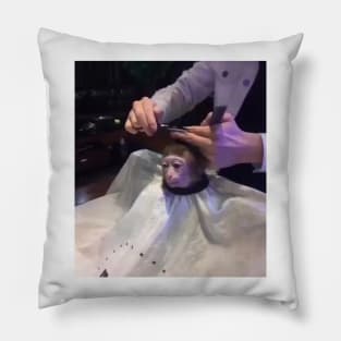 Monkey Haircut Pillow