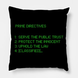 Prime Directives 3 Pillow