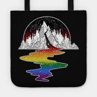 Gay Rainbow River Mountain Tote