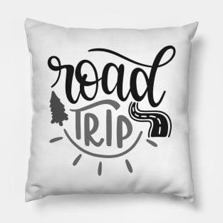 Road Trip! Outdoors Shirt, Hiking Shirt, Adventure Shirt, Camping Shirt Pillow