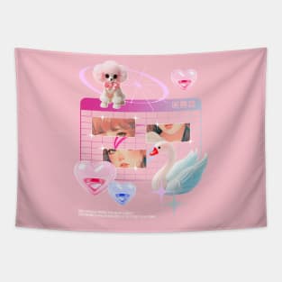 Cute & Sweet Retro Kids Toy Collage - Cuteness Tapestry