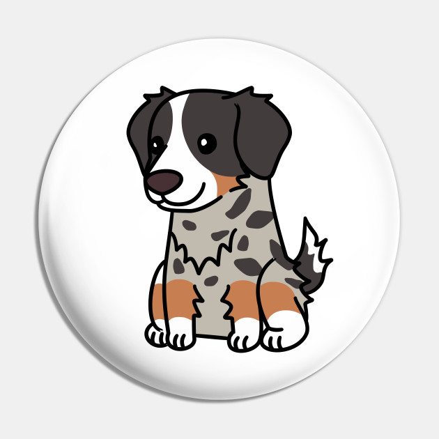 Cute Cartoon Australian Shepherd Australian Shepherd Pin Teepublic Au