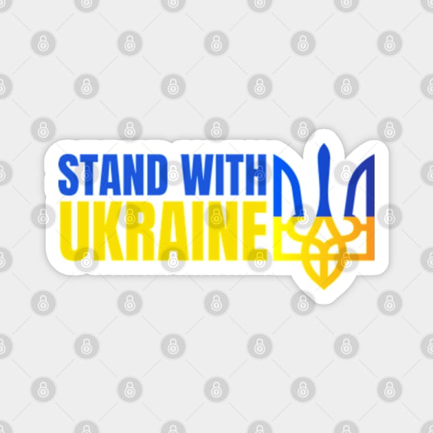 stand with ukraine Magnet by Fashion planet