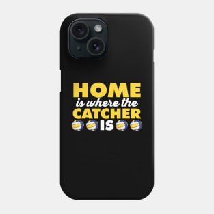 Home is where the catcher is beach volleyball player Phone Case