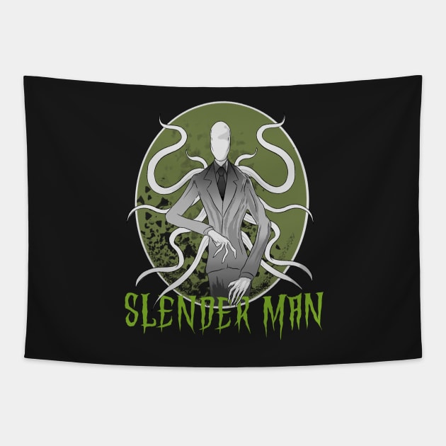 Slender Man Tapestry by RatKingRatz