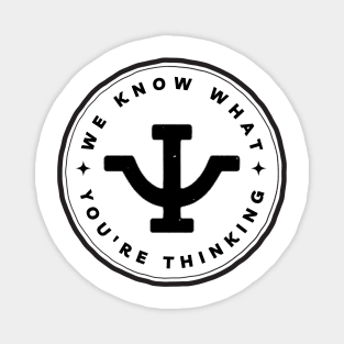 We Know What You Are Thinking - Psi - White - Sci-Fi Magnet