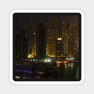 Dubai Marina night shot Magnet