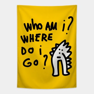 Where do I go Street Art Graffiti BN Tapestry