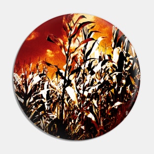 Fire in the corn field Pin