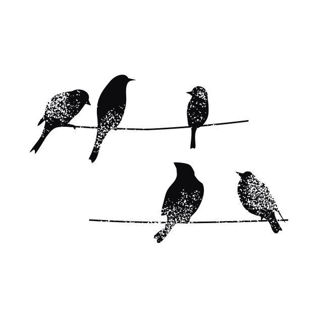 Birds on a wire by animericans