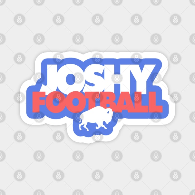 Joshy Football Josh Allen Bills Magnet by Carl Cordes