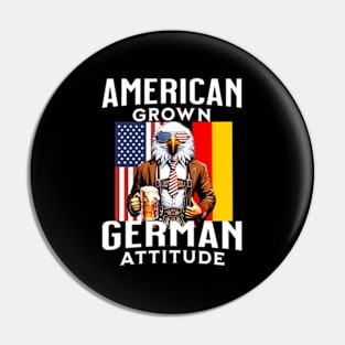 Bald Eagle Lederhosen American Ger Patriotic Pin