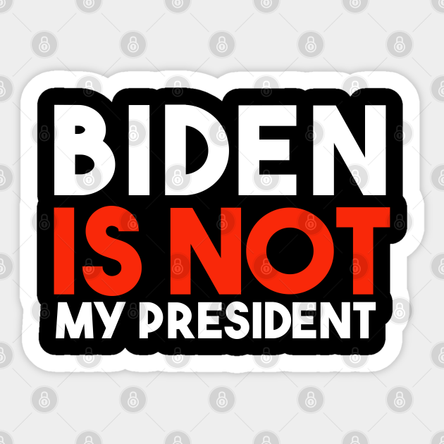 Biden is Not My President Christmas Gifts - Biden Is Not My President Christmas Gif - Sticker