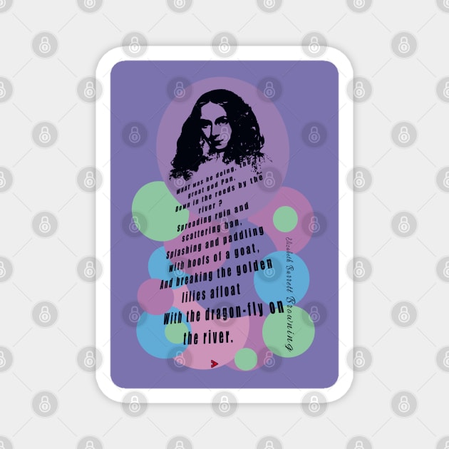 Elizabeth Barrett Browning Magnet by Exile Kings 