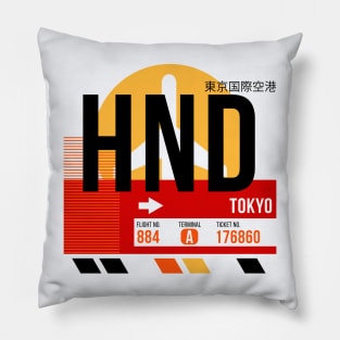 Tokyo (HND) Airport // Sunset Baggage Tag Pillow