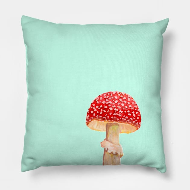 Mushroom Master Fly Agaric Pillow by Mushroom Master