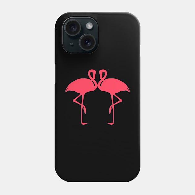 Two Pink Flamingos Phone Case by TheDaintyTaurus