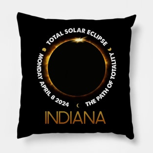 INDIANA Total Solar Eclipse 2024 American Totality April 8 Pillow