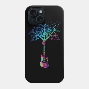 Bass Guitar Tree Abstract Texture Theme Phone Case