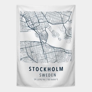 stockholm simple map Tapestry