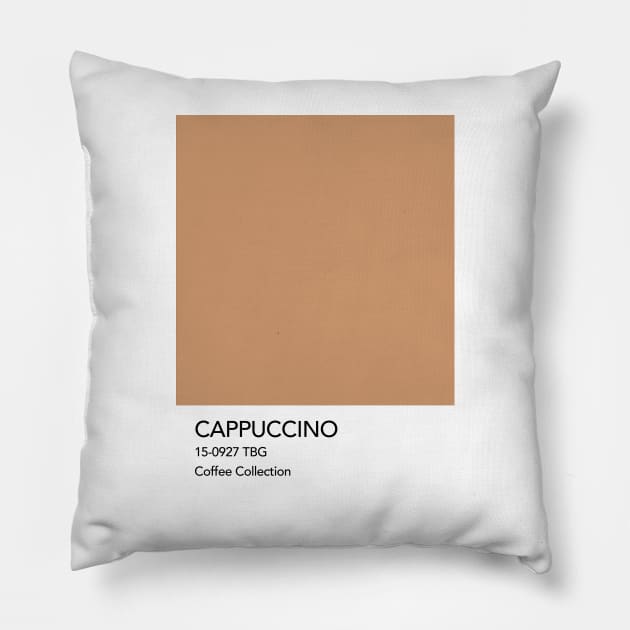 Cappuccino Pantone Colour Pillow by calamarisky
