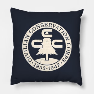 Civilian Conservation Corps - Circle Tree Badge Pillow