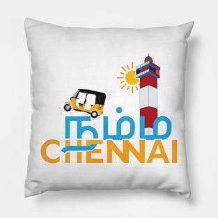 Namma Chennai Selfie Madras Tamil Tamil nadu Pillow