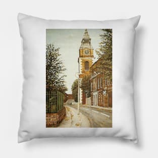 ST JOHNS CHURCH WAPPING ON AN AUTUMN DAY Pillow