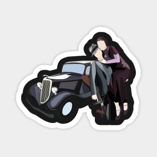 Bonnie and Clyde Magnet