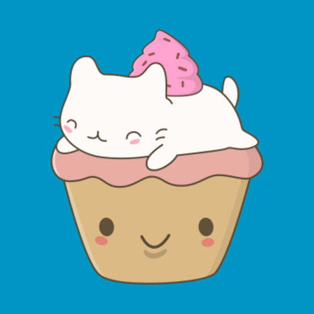  Cute and Kawaii Cupcake Cat T Shirt Food T Shirt 