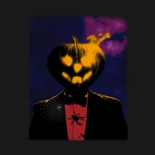 vintage pumpkin man halloween t-shirt T-Shirt