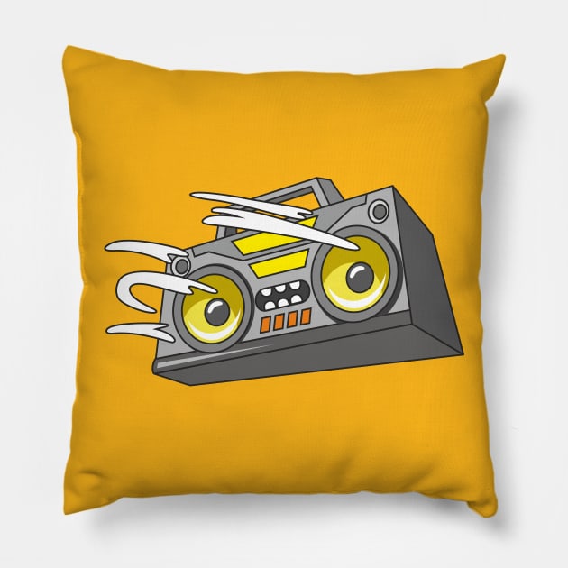 Boombox Pillow by idiotstile