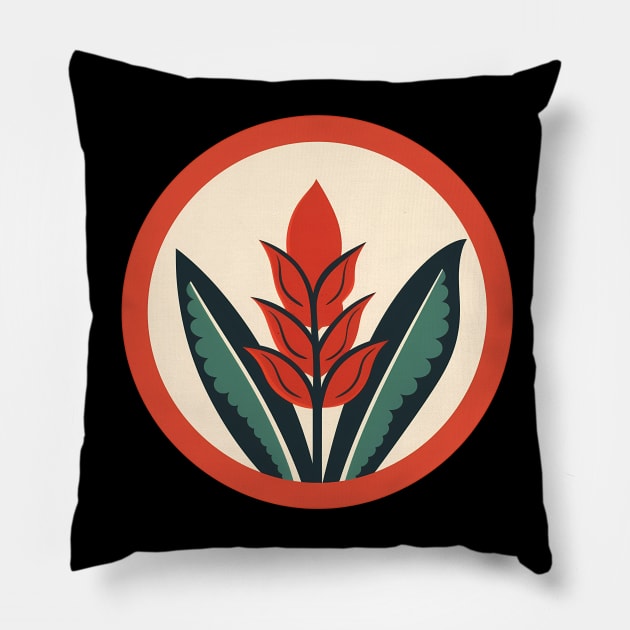 Alpinia Red Ginger Flower, Love Plants Pillow by dukito