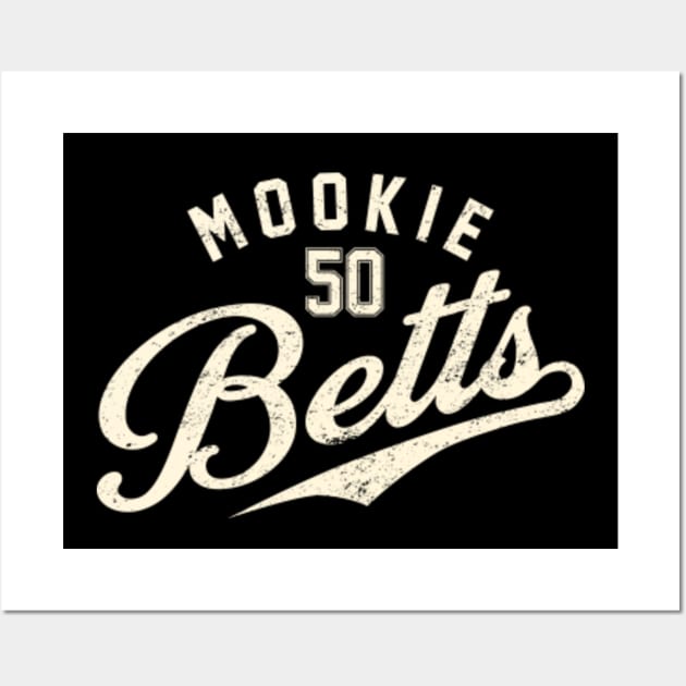 Mookie Betts Poster Los Angeles Dodgers Canvas Print Wall 