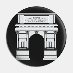 Arch of Titus (silver) Pin