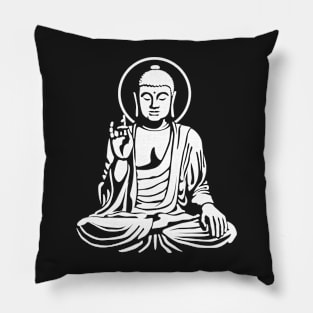 Young Buddha (white) Pillow