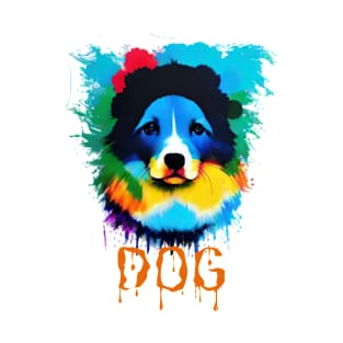 Art dog colorful T-Shirt