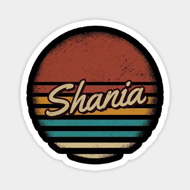 Shania Vintage Text Magnet by JamexAlisa