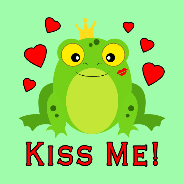 Frog Prince Kiss Me by PenguinCornerStore