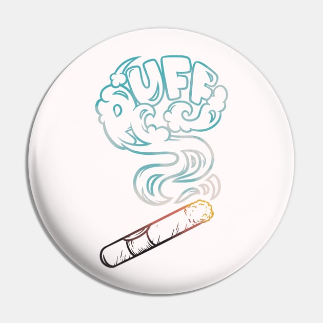 Cigar Puff Pin by polliadesign