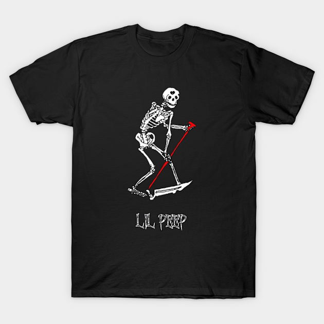 Skeleton Design - Lil Peep - Lil Peep Skeleton - T-Shirt