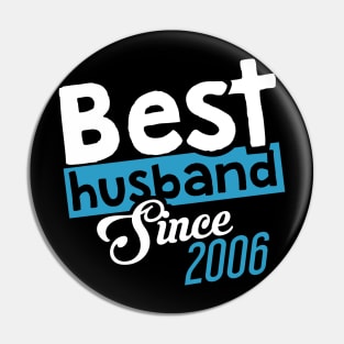 'Best Husband Since 2006' Sweet Wedding Anniversary Gift Pin