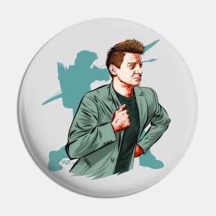 Jeremy Renner - An illustration by Paul Cemmick Pin