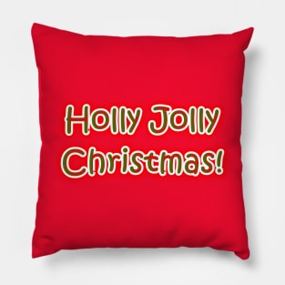 Holly Jolly Christmas Pillow