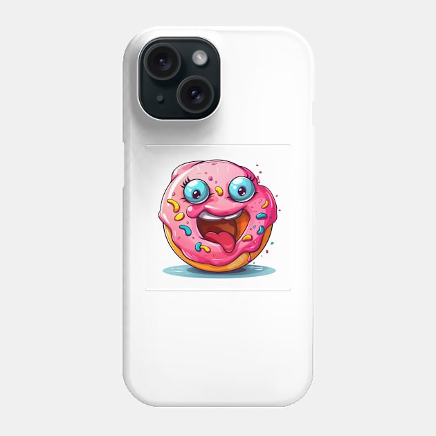 Happy donut Phone Case by Riverside-Moon